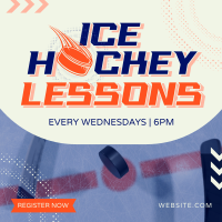 Ice Hockey Lessons Instagram Post