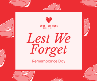 Remembrance Facebook Post example 1