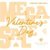 Valentine's Mega Sale Instagram Post