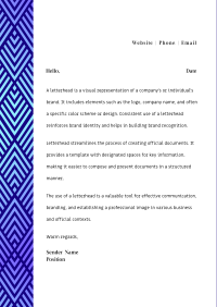 Modern Geometric Pattern Letterhead