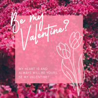 Sweet Pink Valentine Linkedin Post