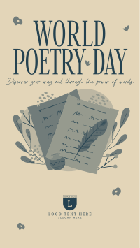 Poetry Creation Day Instagram Reel Image Preview