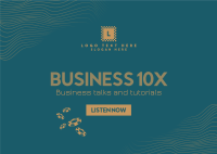 Business Talks Postcard Design