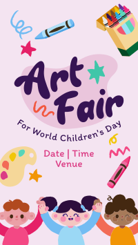 Art Fair Children's Day Instagram Reel Image Preview