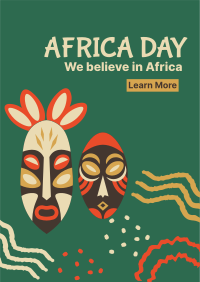 Africa Day Masks Flyer