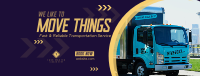 Trucking Service Company Facebook Cover Image Preview