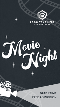 Film Movie Night Facebook Story