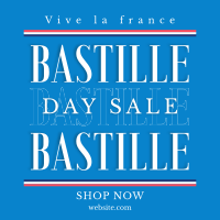 Happy Bastille Day Linkedin Post Design