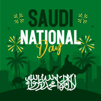 Celebrate Saudi National Day Instagram Post