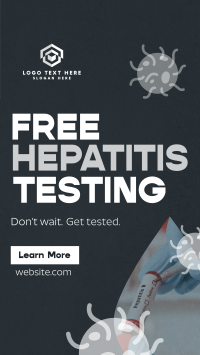 Textured Hepatitis Testing Instagram Reel Image Preview