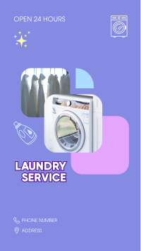 24 Hours Laundry Service Facebook Story