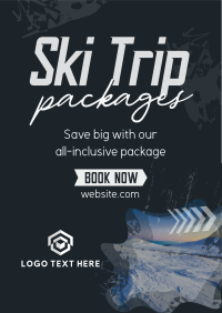 Winter Ski Poster Image Preview