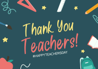 Your Best Teacher Ever Postcard Design