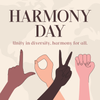LOVE Sign Harmony Day Instagram Post