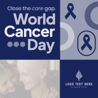 Funky World Cancer Day Instagram Post Design