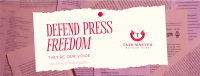 Defend Press Freedom Facebook Cover Image Preview