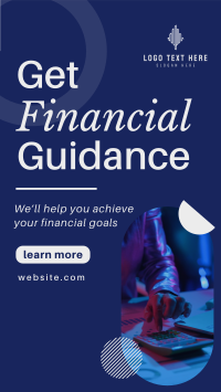 Modern Corporate Get Financial Guidance Facebook Story