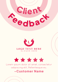 We Appreciate Your Feedback Flyer