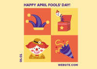 Tiled April Fools Postcard