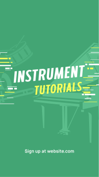 Music Instruments Tutorial Facebook Story