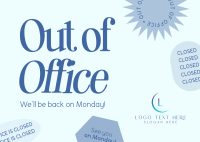 Out of Office Postcard