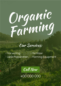 Farm for Organic Poster