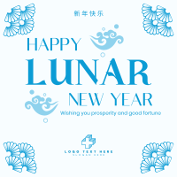 Good Fortune Lunar Year Linkedin Post Design