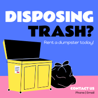 Disposing Trash? Instagram Post