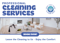 Cleaning Services Postcard Design