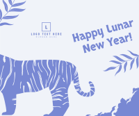 Lunar Tiger Greeting Facebook Post