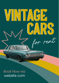 Vintage Car Rental Flyer