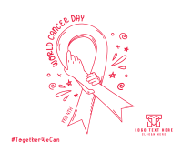 Cancer Day Drawing Facebook Post