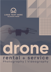 Geometric Drone Photography Poster