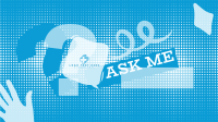 Ask Me Halftone YouTube Banner