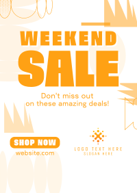 Weekend Sale Poster