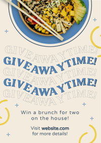 Giveaway Food Bowl Flyer