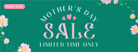 Mom's Flower Wreath Sale Facebook Cover Image Preview