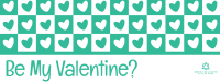 Valentine Retro Heart Facebook Cover Image Preview