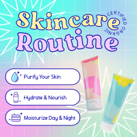 Y2K Skincare Routine Instagram Post