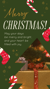 Merry and Bright Christmas Instagram Reel Image Preview