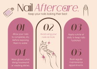 Nail Salon Aftercare Postcard Image Preview