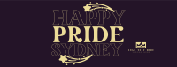 Happy Pride Text Facebook Cover