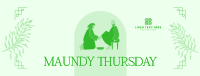 Maundy Thursday Washing of Feet Facebook Cover