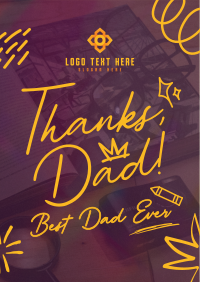 Best Dad Doodle Poster