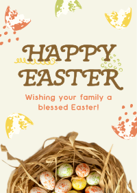 Easter Sunday Greeting Flyer Design