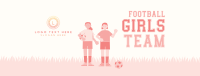 Girls Team Football Facebook Cover