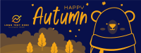 Bear in Autumn Facebook Cover Design