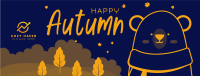 Bear in Autumn Facebook Cover Image Preview