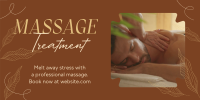 Body Massage Service Twitter Post