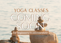 Yoga Classes Coming Postcard